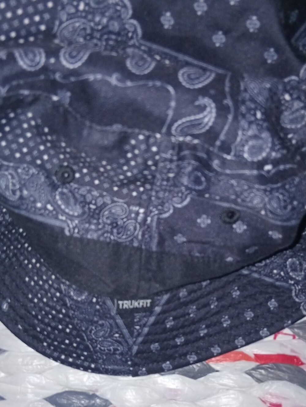 Trukfit Black Paisley Print Bucket Hat - Picture 3 of 5